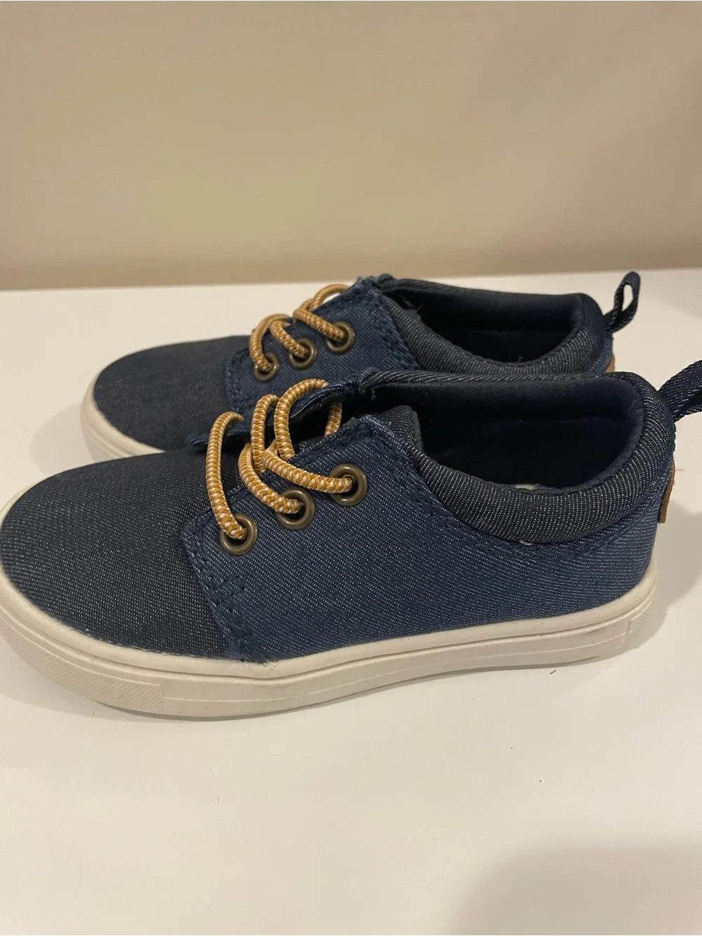 Carter's Navy Toddler Size 7 Canvas Sneakers